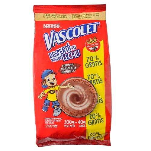 Alimento achocolatado VASCOLET 240g
