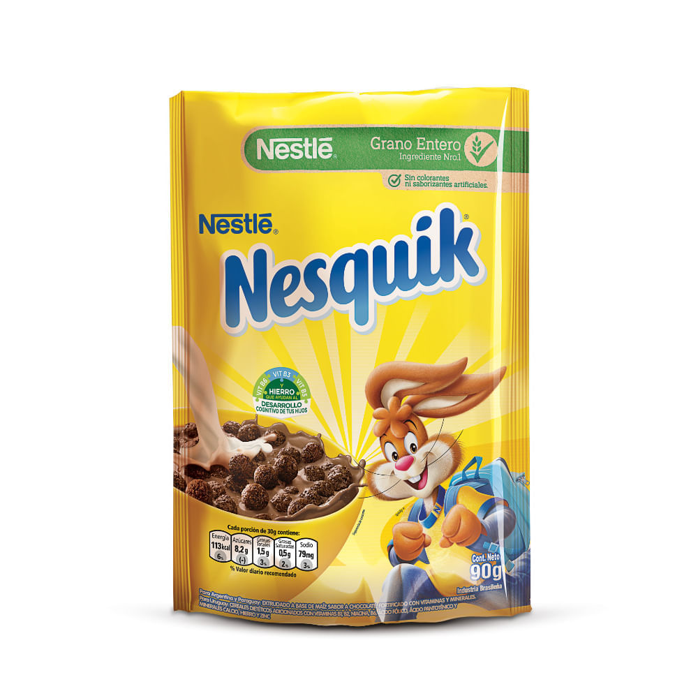 Cereal De Chocolate Nesquik Nestlé 90 G Disco