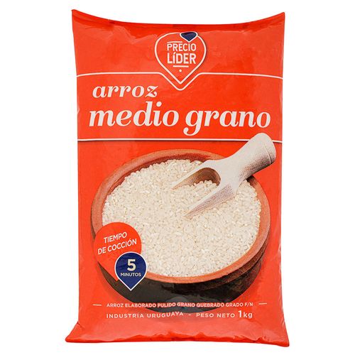 Arroz medio grano PRECIO LÍDER