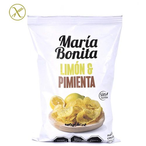 Papas Fritas MARÍA BONITA Limón y Pimienta 120 g