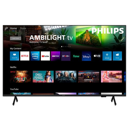 Smart TV Led 4K PHILIPS 65" Ambilight Pud7906/55