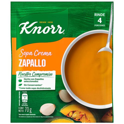 Sopa crema zapallo KNORR 87 g