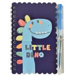 Libreta-con-lapicera-14x10-cm-30-hojas-diseño-Dino-1