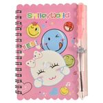 Libreta-con-lapicera-14x10-cm-30-hojas-diseño-Smile-1