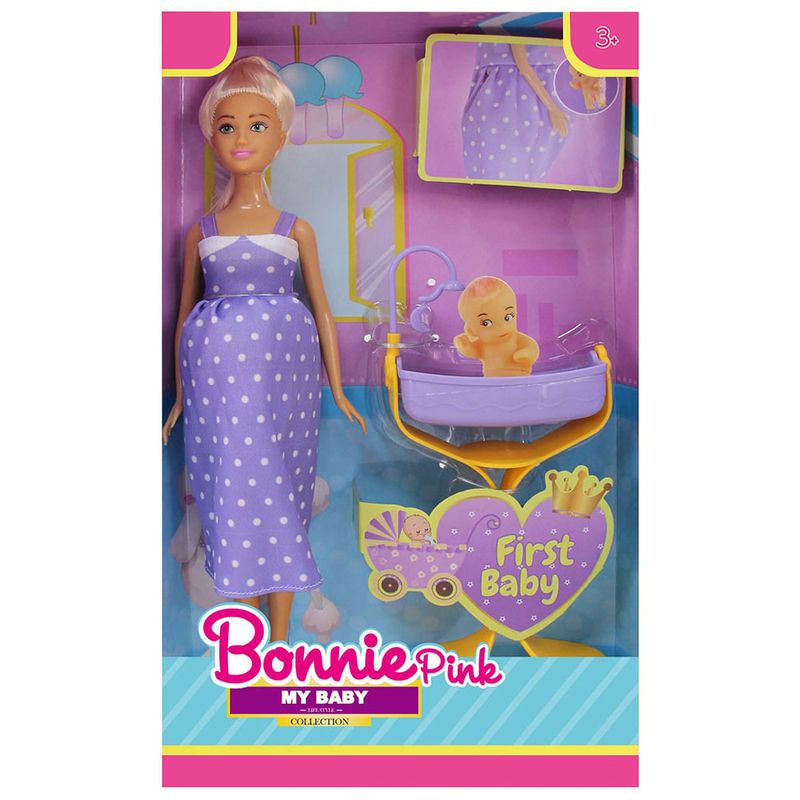 Muñeca-29-cm-Embarazada-con-accesorios-0