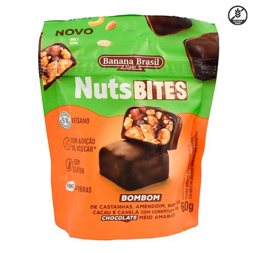 Bombones NUTSBITES vegano sin gluten y sin azúcar