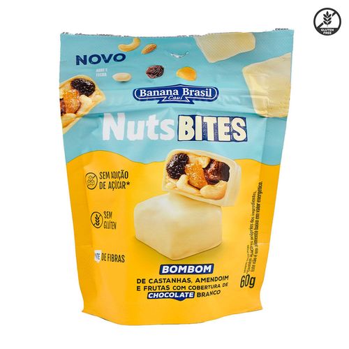 Bombones NUTSBITES chocolate blanco sin gluten