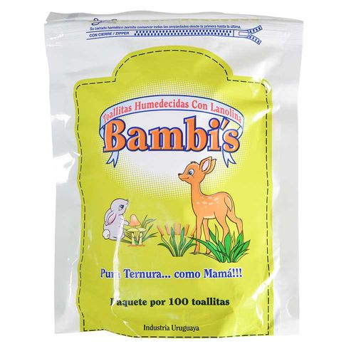 Toallas Húmedas BAMBI'S repuesto