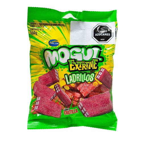 Gelatinas Ladrillos MOGUL Extreme Frutilla 150 g