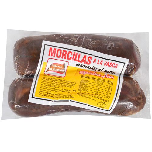 Morcilla Salada Vasca LA FAMILIA al vacío x 300 g