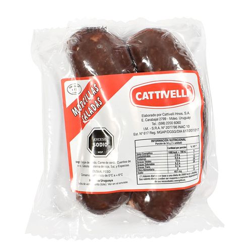 Morcilla Salada CATTIVELLI al vacío x 300 g