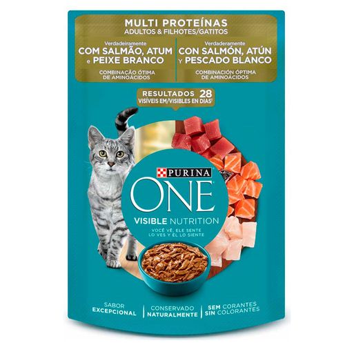 Alimento ONE WET gato adulto y gatitos 85 g