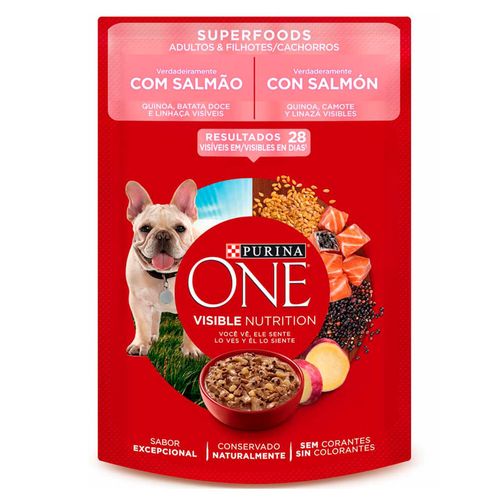 Alimento ONE WET perro adulto y cachorro salmo 85 g