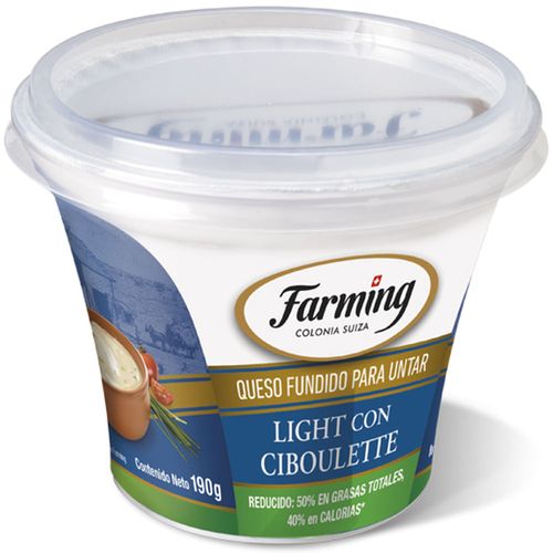 Queso untable Ciboulette FARMING Light 190 g
