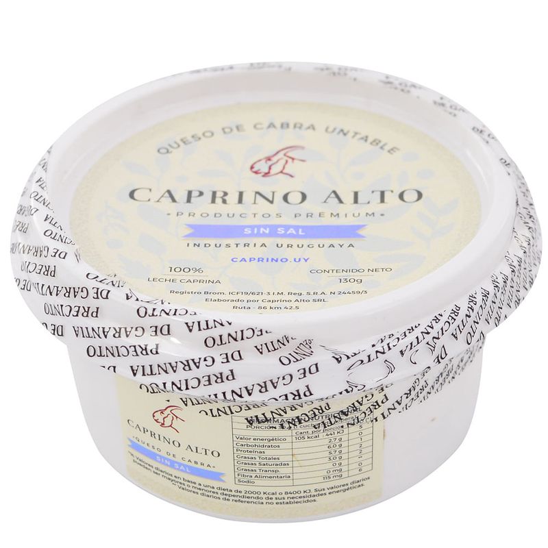 Queso-Cabra-Untable-Natural-sin-sal-Caprino-Alto-130-g-0