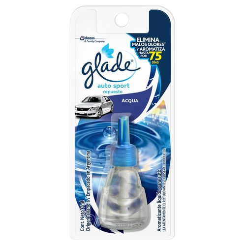 Aromatizante GLADE Auto Sport Acqua repuesto