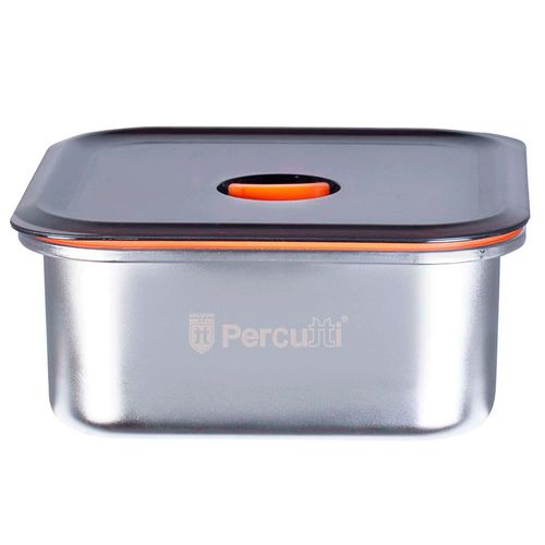 Hermético Cuadrado Inox. 2000 ml PERCUTTI