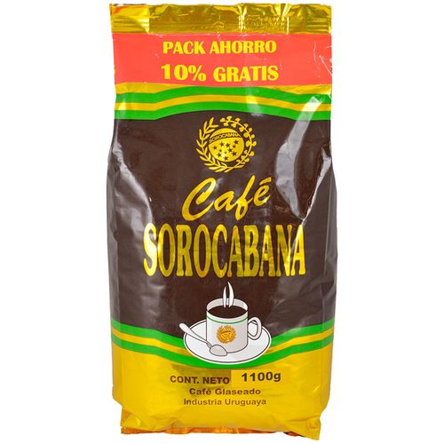 Café molido SOROCABANA glaseado 1 kg + 100 g de regalo