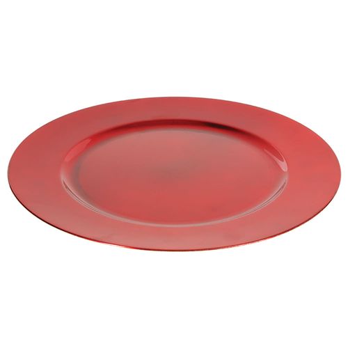 Plato de sitio rojo 33 cm