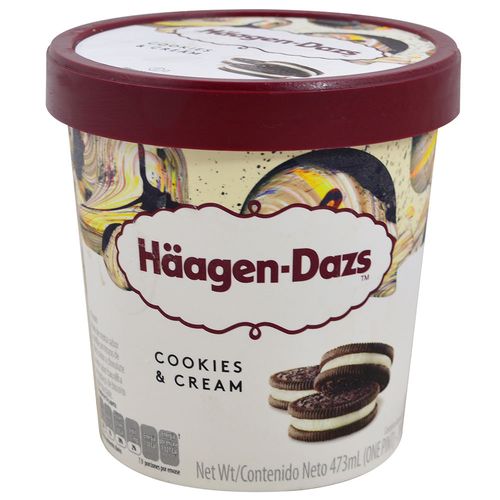 Helado HÄAGEN-DAZS cookies y crema vaso 473 ml