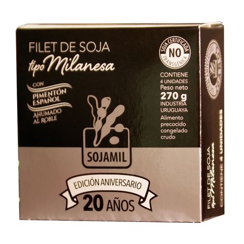 Filet de Soja con pimentón SOJAMIL x4 un. 270 g