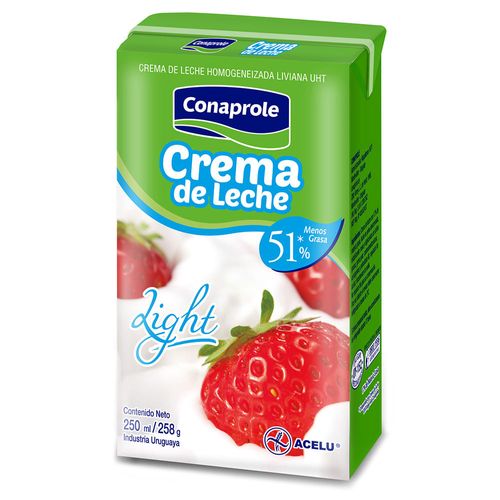 Crema de leche light CONAPROLE 250 cc