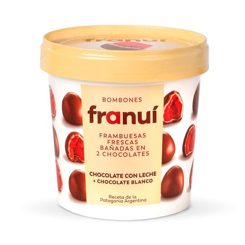 Bombones FRANUÍ Frambuesa chocolate con leche y chocolate blanco 150 g