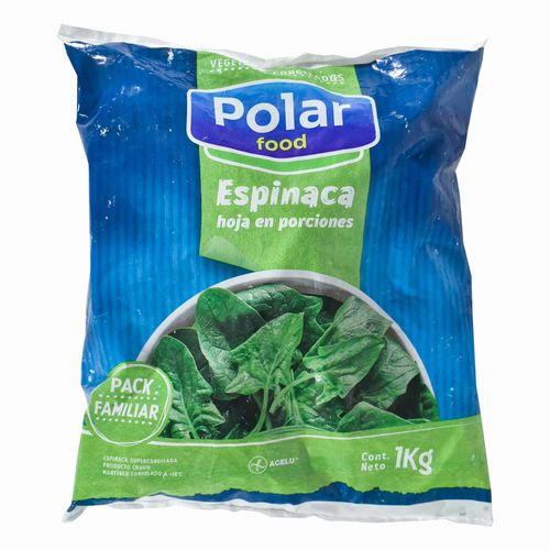 Espinaca Hoja Porciones Polar Food CONAPROLE 1 kg