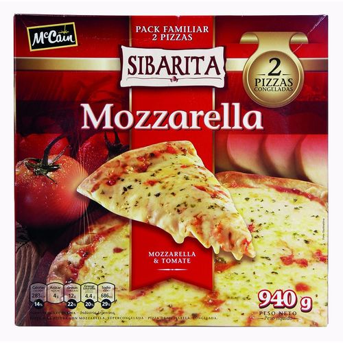 Pizza muzzarella Sibarita 2 un. 940 g
