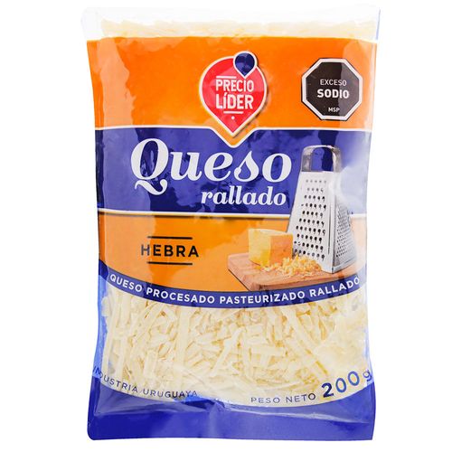 Queso rallado grueso PRECIO LÍDER 200 g