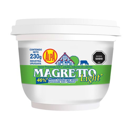 Quesor untable light magretto ALPA 230 g