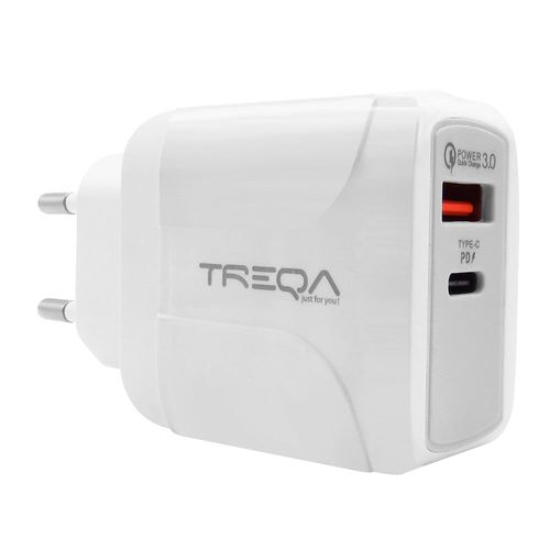 Cargador TREQA USB Tipo-C 3.0 a Carga Rápida