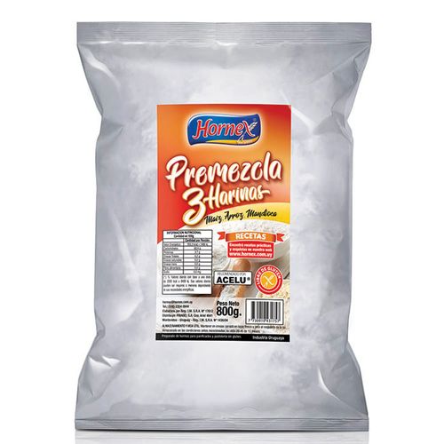 Premezclas 3 harinas HORNEX 800 g