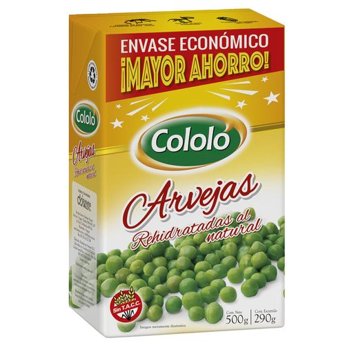 Arvejas rehidratadas COLOLÓ 500 g