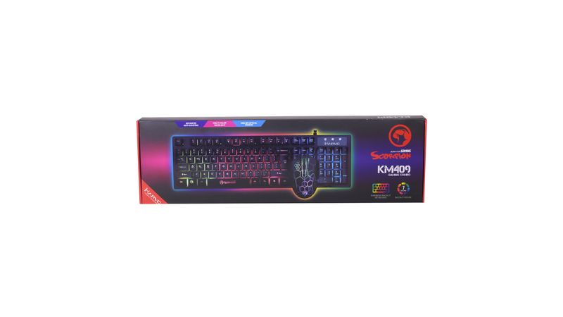 Combo gaming MARVO mouse y teclado KM409 Scorpion Disco