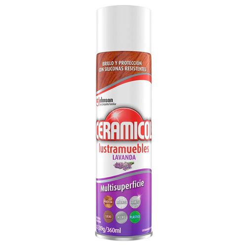 Lustramuebles CERAMICOL Lavanda 360 cc