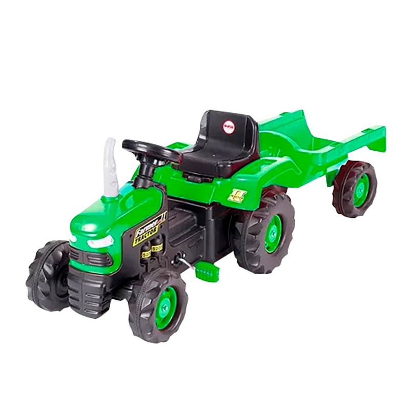 Tractor-a-bateria-con-trailer-color-verde-0