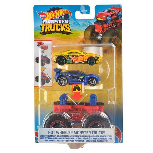 HOT WHEELS Vehiculos Hwx2 con soporte monster truck