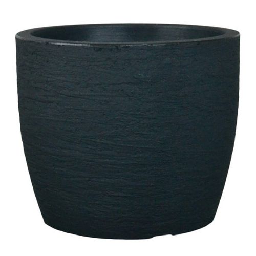 Maceta en poliresina línea Europa 24x20x20 cm color granito