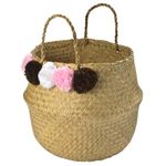 Cesta-de-fibra-con-pompones-d35xh30-cm-0