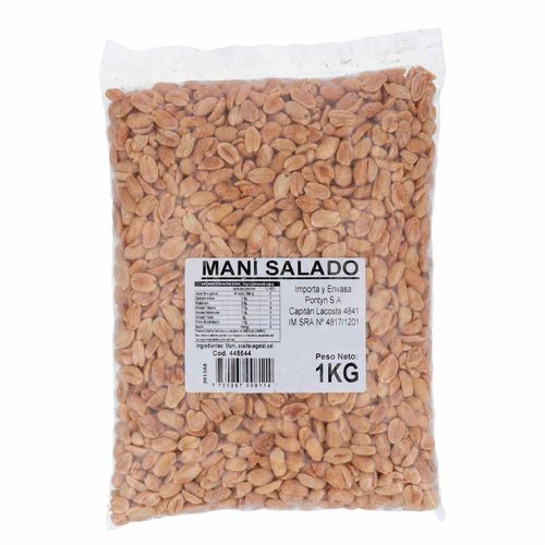 Maní repelado tostado salado 1 kg