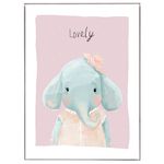 Lamina-Infantil-con-Marco-30x40-cm-Xcc226016R-Elefante-0