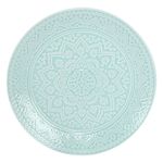 Plato-llano-27-cm-ceramica-decorado-celeste-mandala-0