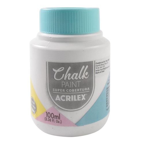 Pintura ACRILEX chalk 100 ml blanco