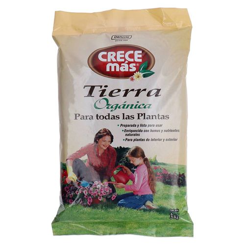 Tierra orgánica CRECE MÁS 3 kg