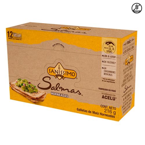 Tostaditas SANISSIMO salmas x 12 un. 216 g