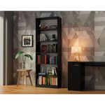 Biblioteca-Negra-con-6-estantes-71x204x30-cm-0