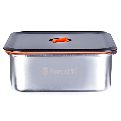 Hermético Cuadrado inox. 1200 ml PERCUTTI