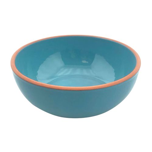 Bowl redondo terracota d 20x8.5cm 1lt turquesa