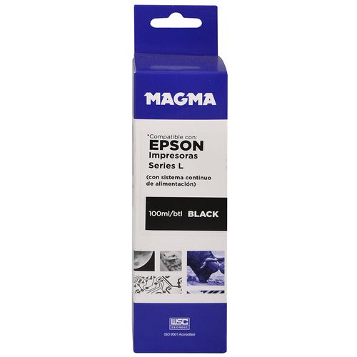 Botella magma para Epson 100ml epciss-black